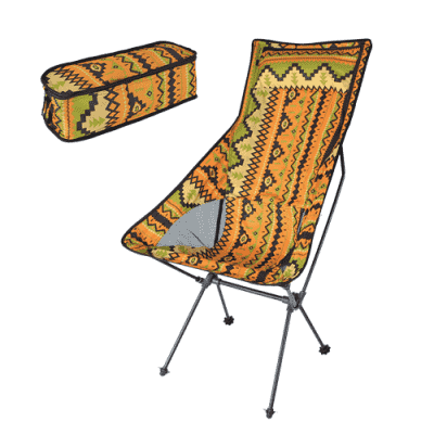 캠핑의자 경량 백패킹 감성 접이식 캠핑 의자 대형, 옐로우, 1개