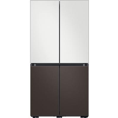 비스포크냉장고 삼성전자 BESPOKE 프리스탠딩 4도어 냉장고 RF85B911126 875L 방문설치, 코타 화이트 + 코타 차콜, RF85B911126