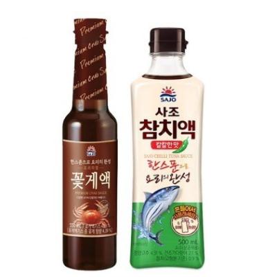 이영자꽃게액젓 사조 꽃게액젓+ 참치액젓 칼칼한맛500ml 전참시 이영자 전현무 파김치 국산 꽃게함량 75%