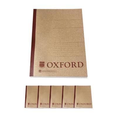 고가만년필 OXFORD 크라프트 잘펴지는 노트 A4, 혼합색상, 6개