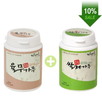 쌀겨가루 자연마을 BEST 제품 2종set (쌀겨가루+율무가루)
