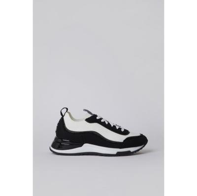 슈콤마보니 슈콤마보니 슈콤마보니 Knit pattern sneakers(black&white)_ DG4DA22501BWX