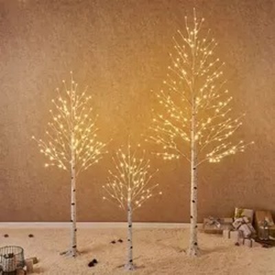크리스마스소품 자작나무 LED 크리스마스트리 2종 150cm,180cm 구성