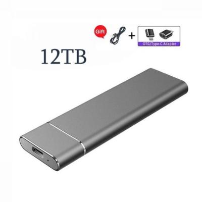 IPTIME 휴대용 SSD 하드 드라이브 16TB 8TB 4TB 2TB 1TB 500GB 고속 외장 M.2 USB 3.1 인터페이스 대용량 저장, Black 12TB